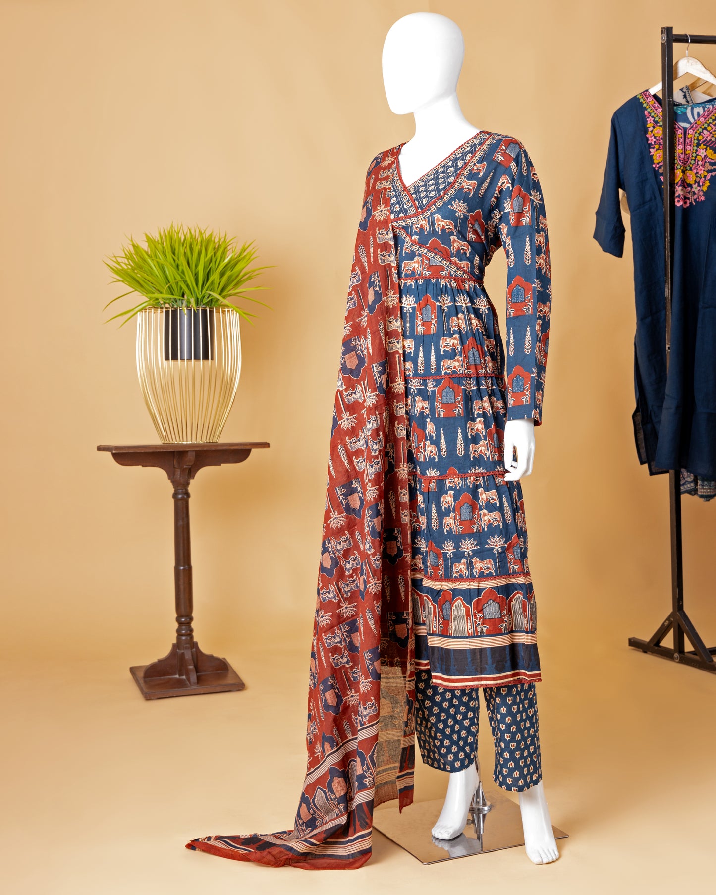 Jaipur Grace || 3-Piece Jaipuri Suit for Women