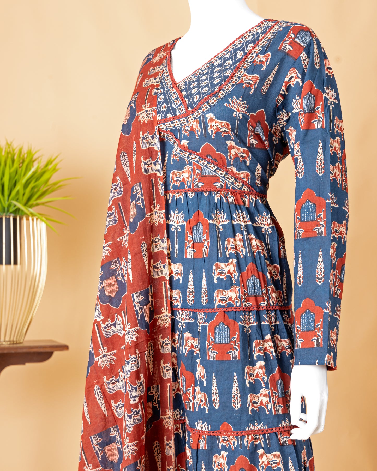 Jaipur Grace || 3-Piece Jaipuri Suit for Women