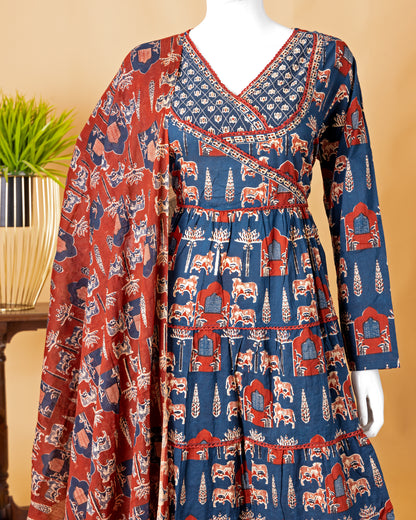 Jaipur Grace || 3-Piece Jaipuri Suit for Women